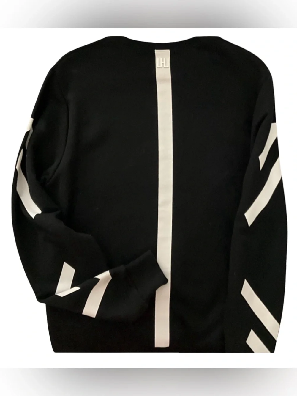 Urban Les Hommes Black Graphic Knit Sweater Men’s Medium Long Sleeve Top